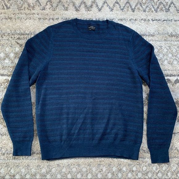 All Saints Matsunaga Rich Blue Crewneck Sweater XXL - Picture 1 of 12